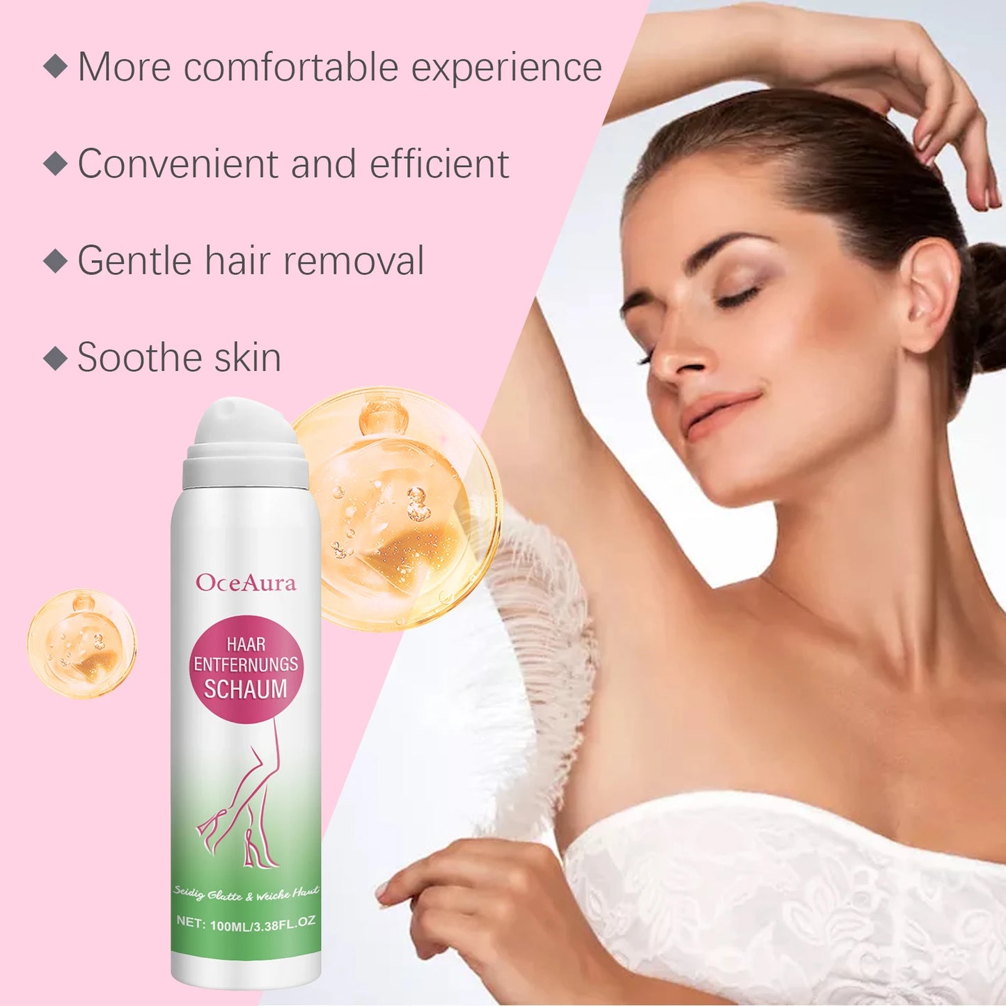 Painless Hair Removal Spray Permanent Fast Remove Body Armpit Leg Hair Growth Inhibitor Intimate Part Depilatory Cream for Men