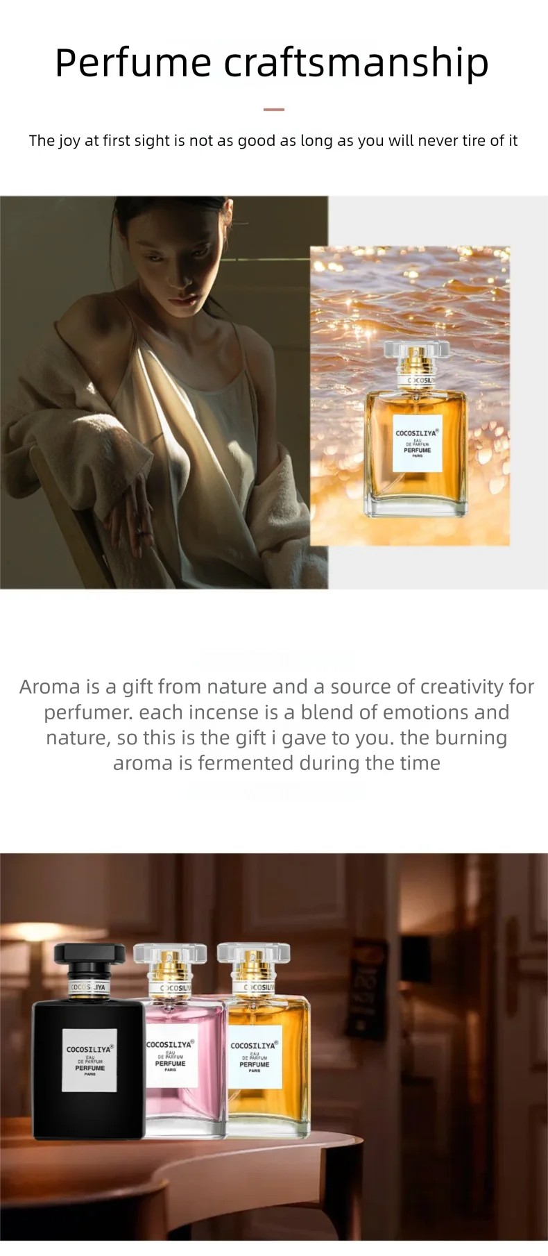 50ml Perfume For Women 50ML Perfume Long-Lasting Fragrance Light Fresh Scent Fragrance Unique Niche Everyday Elegance Perfume