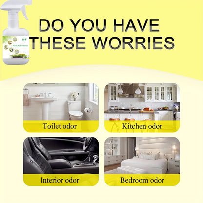 Scented Room Spray- Air Freshener with Natural Scent to Eliminate Car, Home, Office Odors- Multi-functional Deodorant