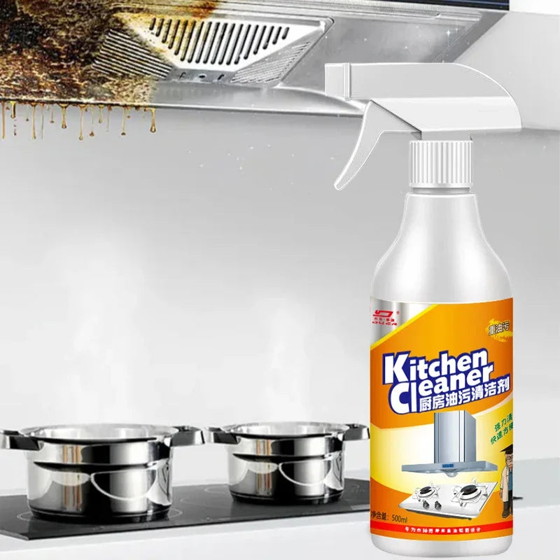 Heavy Oil Cleaner Strong Kitchen Oil Stain Degreaser Oil Stain Remover Cleaning Grill Oven Household Stove Cleaning Spray