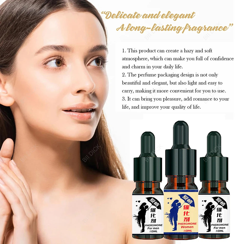 Pheromone Perfume Essential Oil For Women Men Long Lasting Natural Refreshing Fragrances Sexy Product 10ml