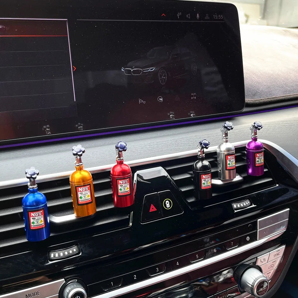 Hot Sale Car Air Freshener NOS Nitrogen Bottle Air Vent Aromatherapy Auto Aroma Outle Perfume Flavoring Fragrances Accessories
