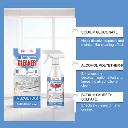 Air Conditioner Cleaner Spray Deeply Cleans Internal Dust Bacteria Removes Odors Washing Foaming Cleaner No Disassembly Washing