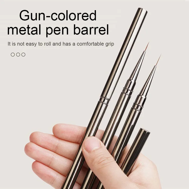 Nails Art Liner Brushes Striping Drawing Elongated Lines Painting 6/9/12/15/18mm Nail Professional Manicure Tool ZJS02