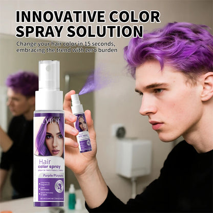 New Hair Color Spray Temporary Diy Hair Dye Spray Halloween Party Costume Instant Hair Styling Spray Disposable Hair Tools 30ml