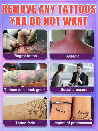 Tattoo dissolving spray, plant extracts, fast and effective deep cleaning, no laser required
