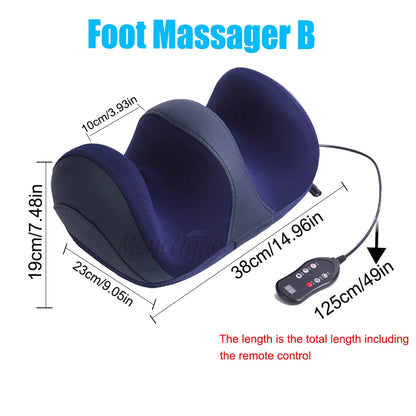 Extra Big Electric Foot Massager Hot Compress Shiatsu Kneading Leg Roller Kneading Calf Deep Relieve Fatigue Relaxation Muscle