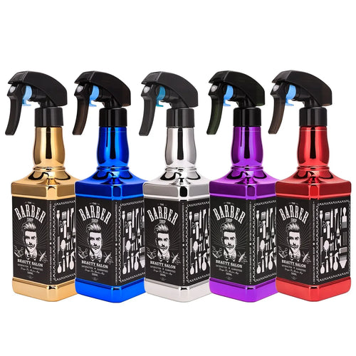 Hairdressing Spray Bottle Salon Barber Hair Tools Water Sprayer Retro Whiskey Oil Head Watering Can Styling Tools