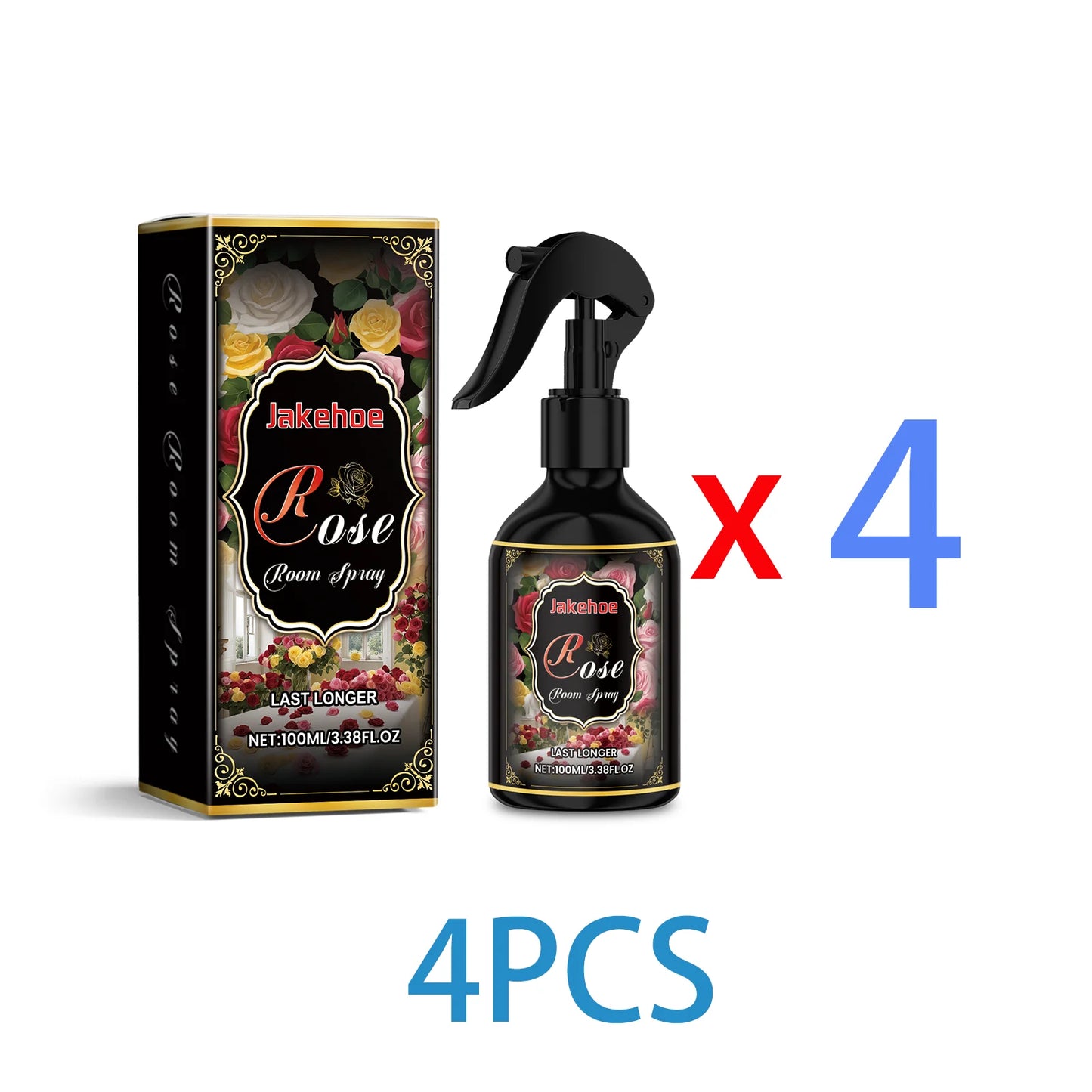 Rose Scented Room Spray 100ml Long Lasting Air Freshener for Bedroom Bathroom Office Instant Odor Eliminator Natural Fragrance