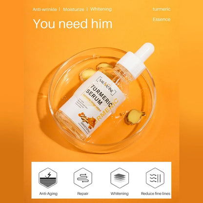 30ML Turmeric Facial Essence Can Penetrate The Epidermis Deeply Nourishing Providing Gentle and Efficient Care for The Skin