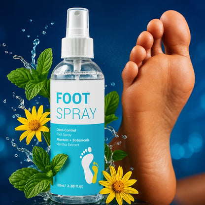 Foot Odor Eliminator Spray  ，Shoe Deodorizer - 100ml Fast-Acting Formula with Natural Extracts, Instantly Removes Odor