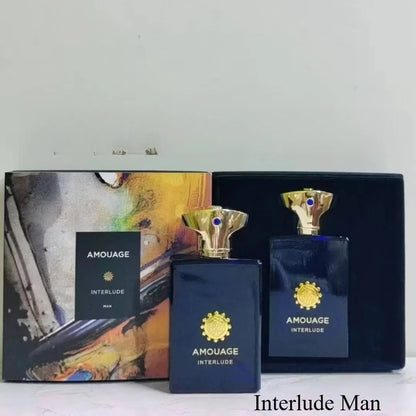Men’s Perfume Set 100ml – Oriental Woody Spicy Leather Eau De Parfum with Amber, Oud, Patchouli, Musk, and Sandalwood Notes