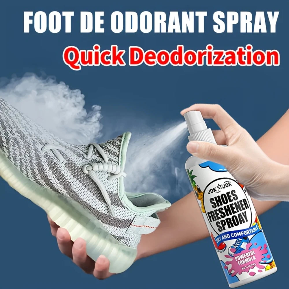 JOKJOK Shoe & Sneaker Deodorizer Spray - Fast-Acting, Long-Lasting Freshness, All-in-One Formula for Sneakers, Shoes, Car & Home