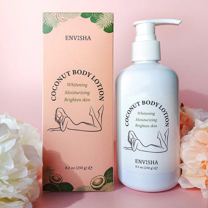 Skin Care Coconut Oil Face Body Lotion Cream Whitening Moisturizing Brightening Collagen Hyaluronic Acid Retinol Remove Melanin