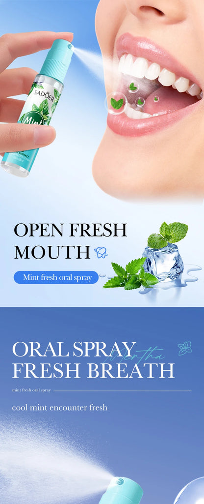 18ML Lemon Oral Fresh Mouth Spray Fresh Breath Eliminate Bad Breath Spray Deodorant Persistent Protable Fragrance No Alcohol