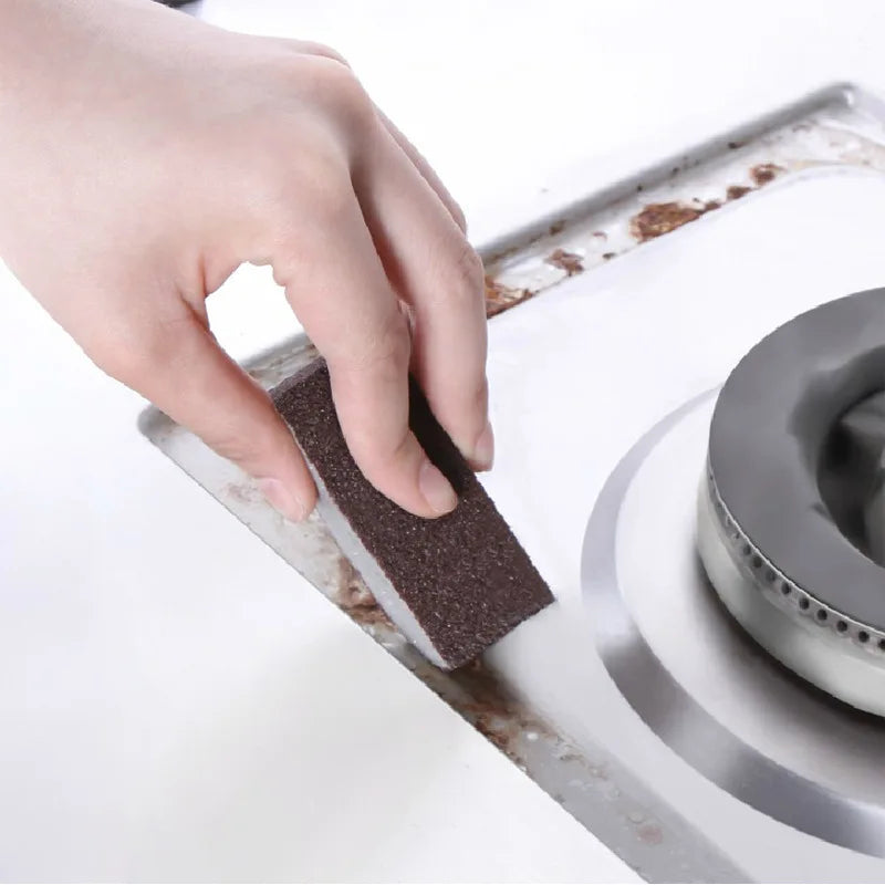 Kitchen Cleaning Brush Cleaner, 4Pcs Carborundum Sponge To Remove Dirt and Rust, Kitchen Accessories