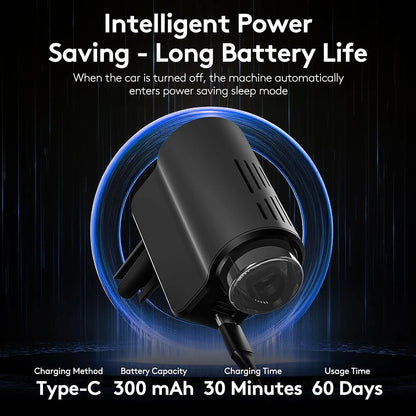 Car Air Freshener Diffuser, Smart Car Air Freshener with 3 Adjustable Light Modes, Rechargeable Aromatizante Para Carro Essentia