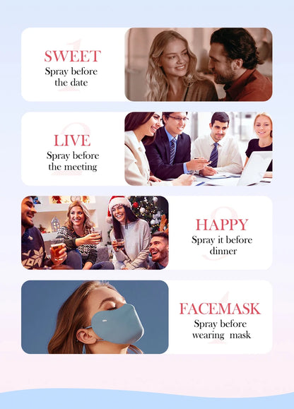 18ML Lemon Oral Fresh Mouth Spray Fresh Breath Eliminate Bad Breath Spray Deodorant Persistent Protable Fragrance No Alcohol