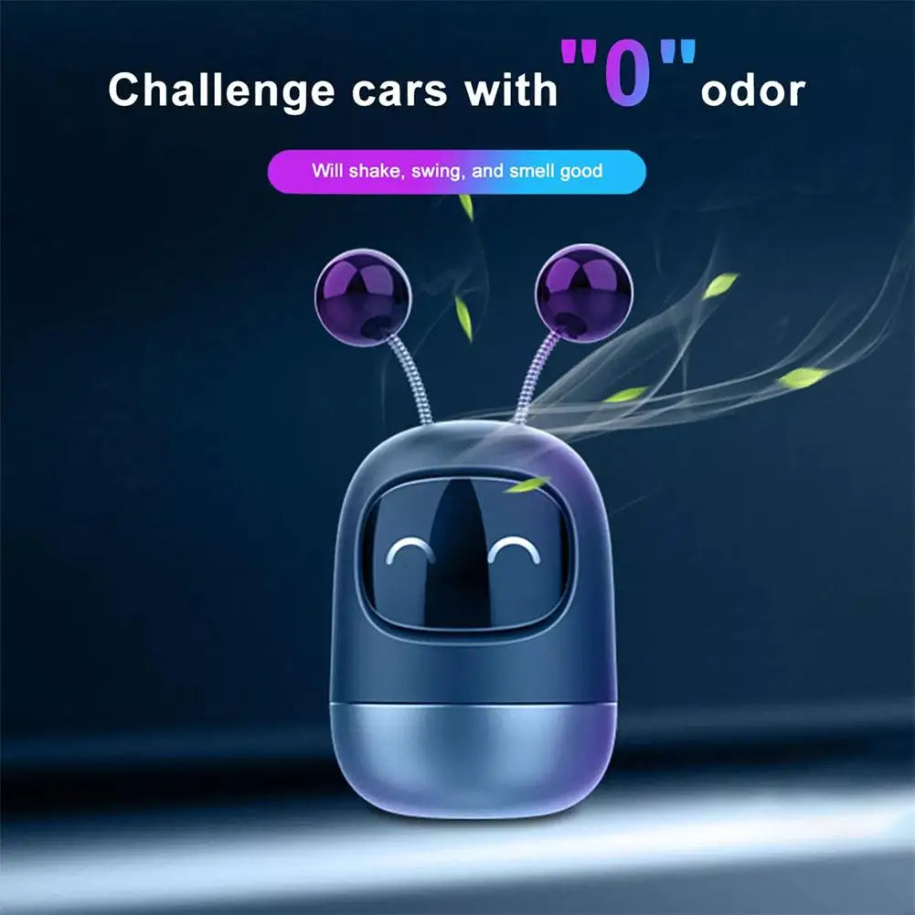New Car Air Freshener Auto Mini Robot Air Vent Clip Parfum Flavoring Ventilation Outlet Aromatherapy Automotive Interior