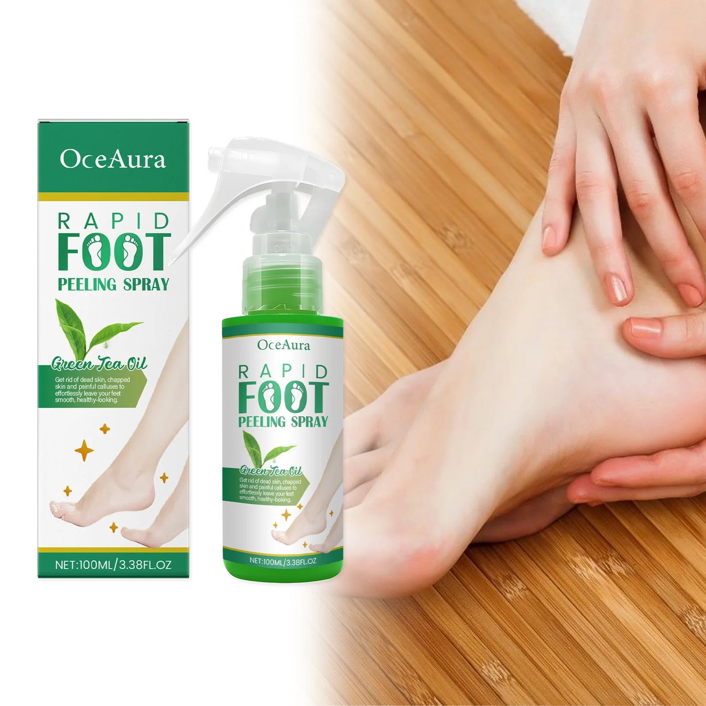 Foot Peeling Spray Improve Heel Cracking Repair Cough Dryness Rermove Dead Skin Exfoliation Antiperspirant Foot Moisture Spray