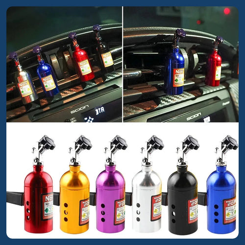 Car Air Freshener NOS Nitrogen Bottle Air Vent Aromatherapy Auto Aroma Outle Perfume Flavoring Fragrances Accessories