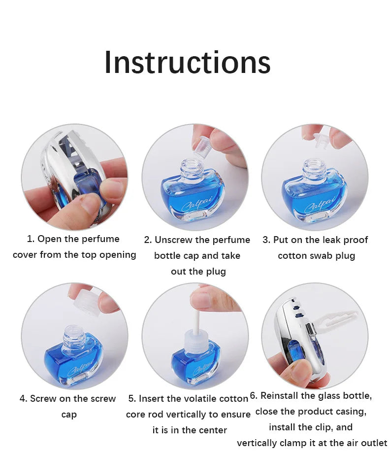 Car Air Freshener Fragrance Car Interior Air Vent Creative Diffuser Lasting Pendant Aromatherapy For Auto Smell Perfume Scent