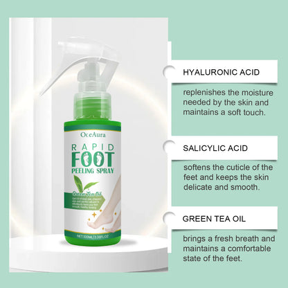 Foot Peeling Spray Improve Heel Cracking Repair Cough Dryness Rermove Dead Skin Exfoliation Antiperspirant Foot Moisture Spray
