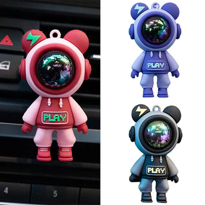 Car Air Conditioning Aromatherapy Clip Cartoon Astronaut Air Outlet Perfume Fragrance Car Air Freshener Car Air Vent Accessories