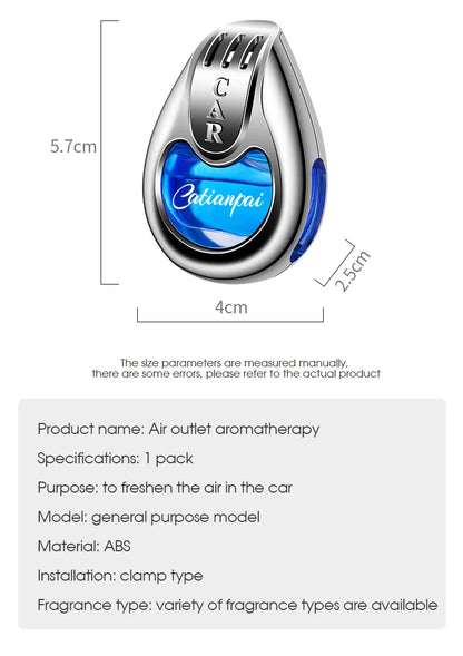 Car Air Freshener Fragrance Car Interior Air Vent Creative Diffuser Lasting Pendant Aromatherapy For Auto Smell Perfume Scent