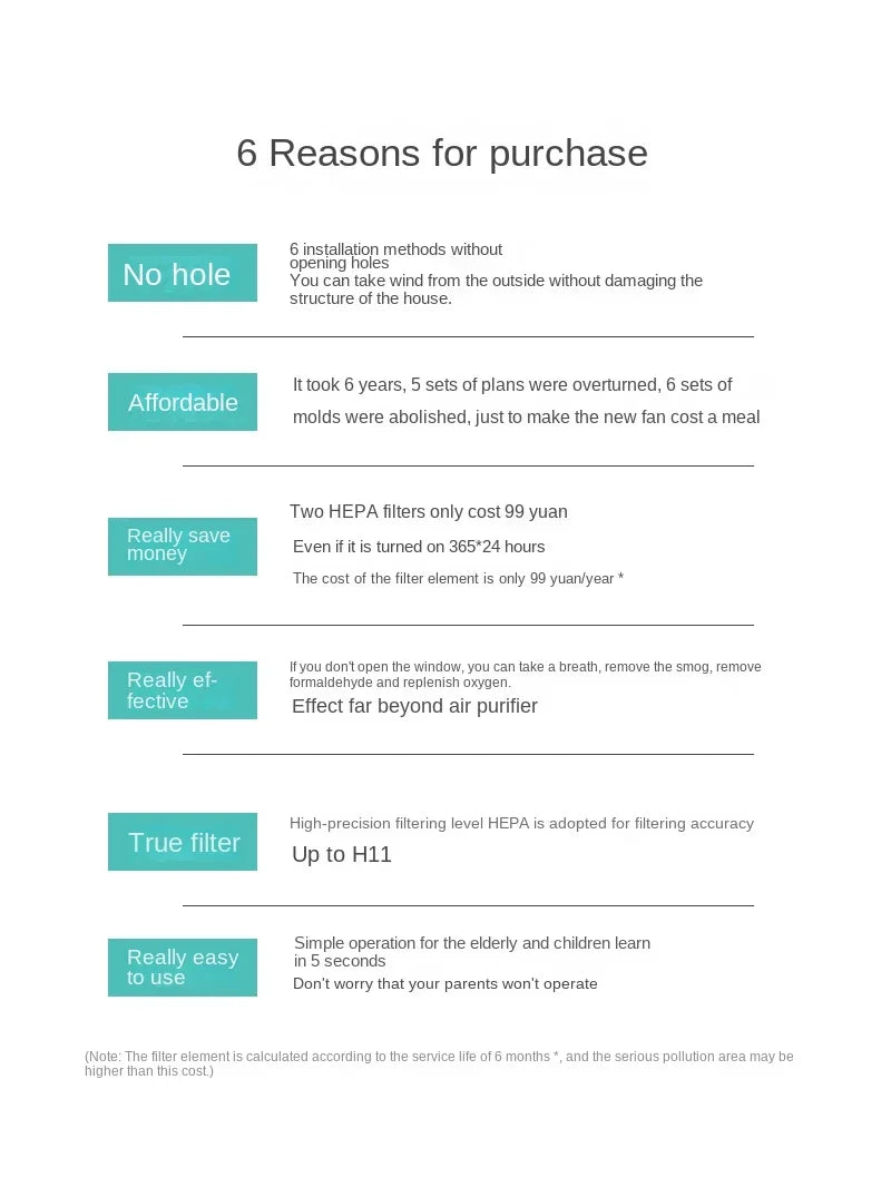 220V Fresh air fan, household fresh air system,  ventilation fan, ventilation, formaldehyde and haze removal purifier FC
