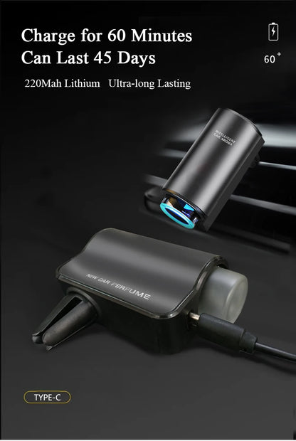 Electric Essential Oil Aroma Car Air Freshener Diffuser Car  Air Vent Humidifier Aromatherapy Auto Perfume Fragrance Decoration