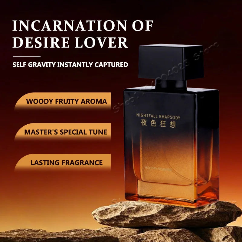 50ML Pheromone Men's Perfume High Quality Woody Scent Emits Charm Enhances Confidence Long-lasting Fragrance Cologne for Men