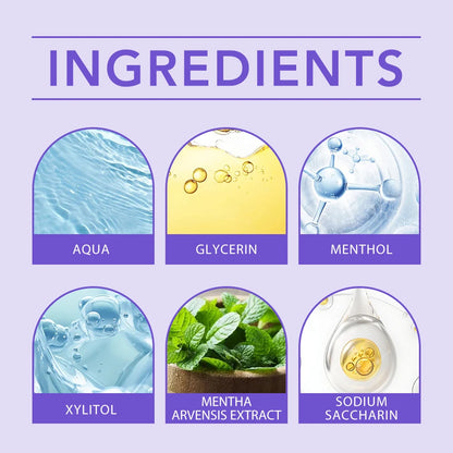 Long Lasting Mint Oral Spray Portable Mouth Breath Freshener for Adults Freshness Oral Care Products Sprayer Travel-Sized 20ml