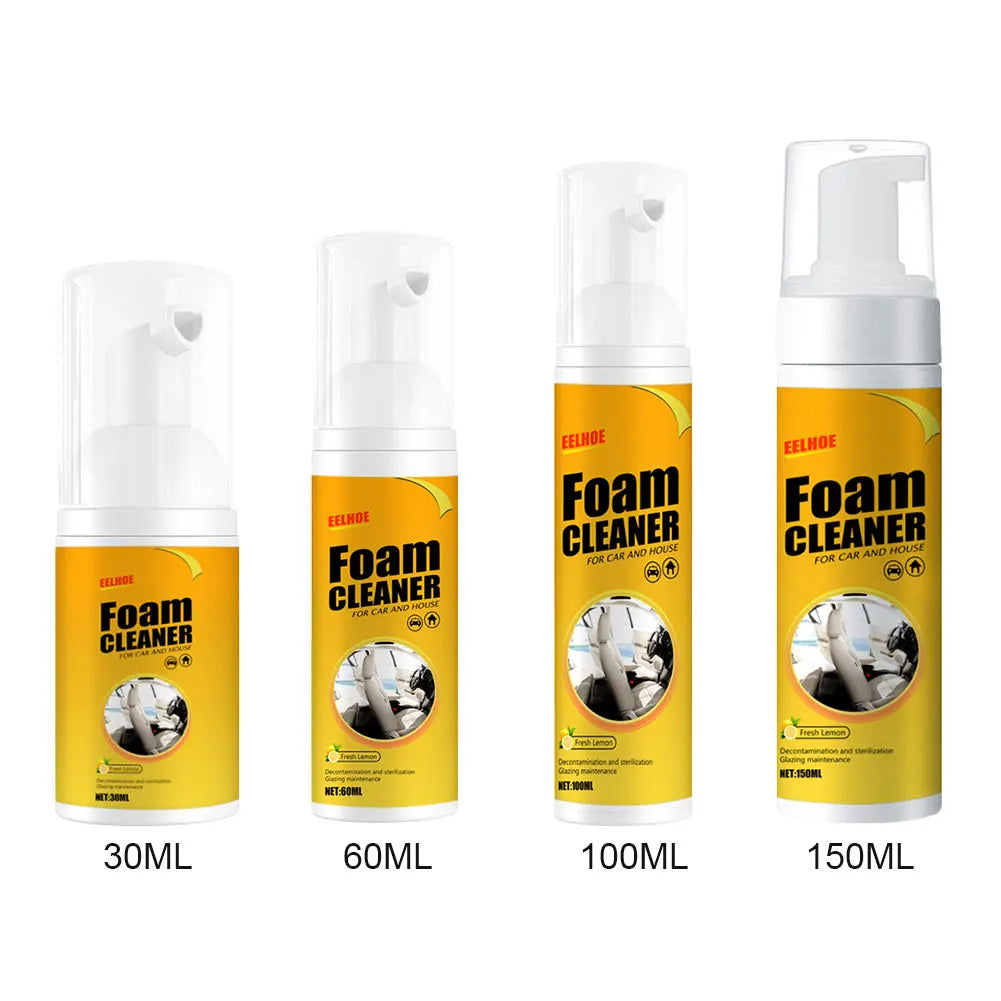 30/60/100/150ML Multi-Purpose Foam Cleaner Bubble Cleaner Bubble Cleaning Spray Car Interior Wash Maintenance for Auto Home Use