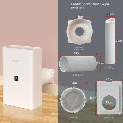 220V Fresh air fan, household fresh air system,  ventilation fan, ventilation, formaldehyde and haze removal purifier AE