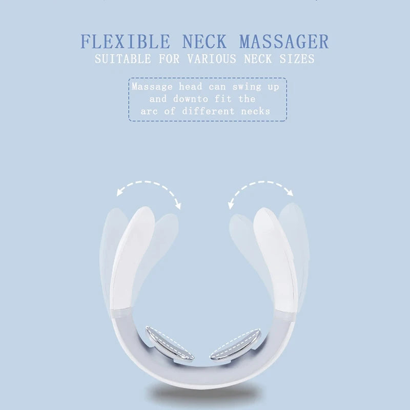Portable Neck and Shoulder Relaxer Multi-level Adjustable Neck Massager Special Tool for Deep Neck and Shoulder Massage.