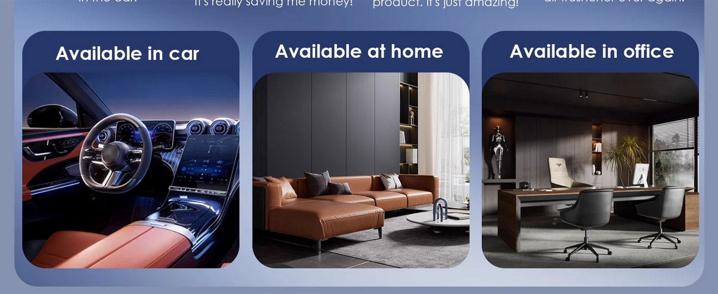 Car Air Purifiers Purifier Humidifier Freshener Essential Diffuser Fragrance Aroma AI Aromatherapy Perfume Oil Ionizer Generator