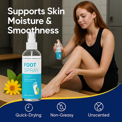 Foot Odor Eliminator Spray  ，Shoe Deodorizer - 100ml Fast-Acting Formula with Natural Extracts, Instantly Removes Odor