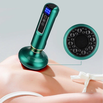 Chinese Electric Massager GuaSha Anti Cellulite Vacuum Suction Cup Beauty Health Scraping Infrared Heat Slimming Massage Thera