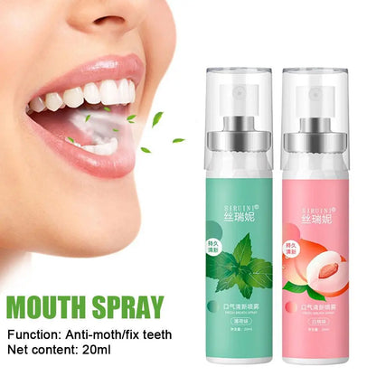 20ml Peach Mint Flavor Oral Fresh Spray Fresh Breath Carry It With You For Long-lasting Fragrance And Mouth Spray Oral Freshener