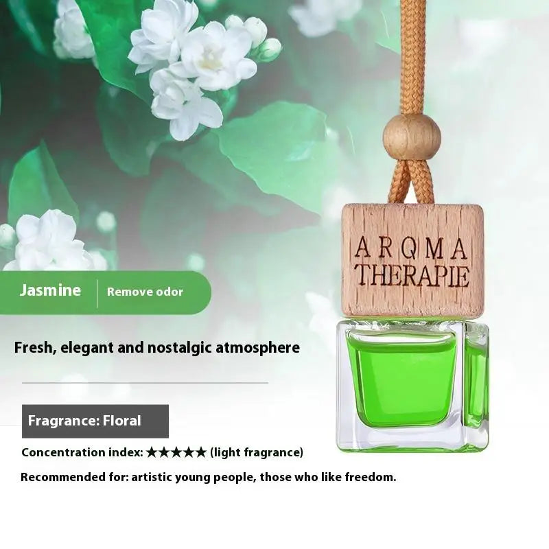Wood Hanging Car Air Freshener Diffuser Perfume Aromatherapy Essential Oil Bottle Hanging Car Air Freshener Car Auto Accessories
