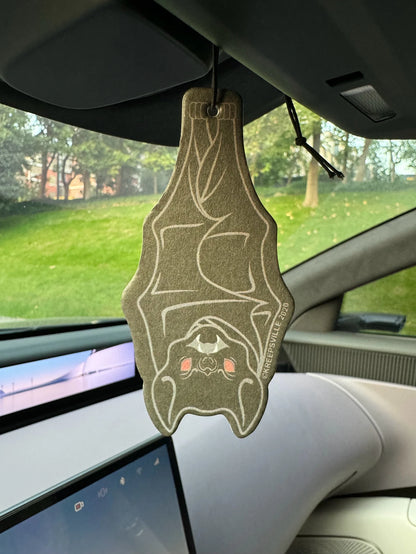 Hanging Bat “Sustainable Fresh” Long-Lasting Car Air Freshener - Aromatherapy Scented Paper Pendant for Rearview Mirror and Ventilation, Car Deodorization, Long-Lasting Fragrance, Stress Relief Accessories, Gifts for Clas
