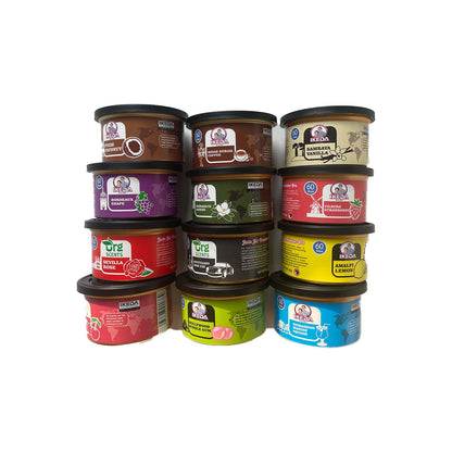 Car Air Fresheners:  Lemon Scent | Organic Cans | Odor Eliminator Essential | Long-Lasting | Strong Fragrance | For Home Closet