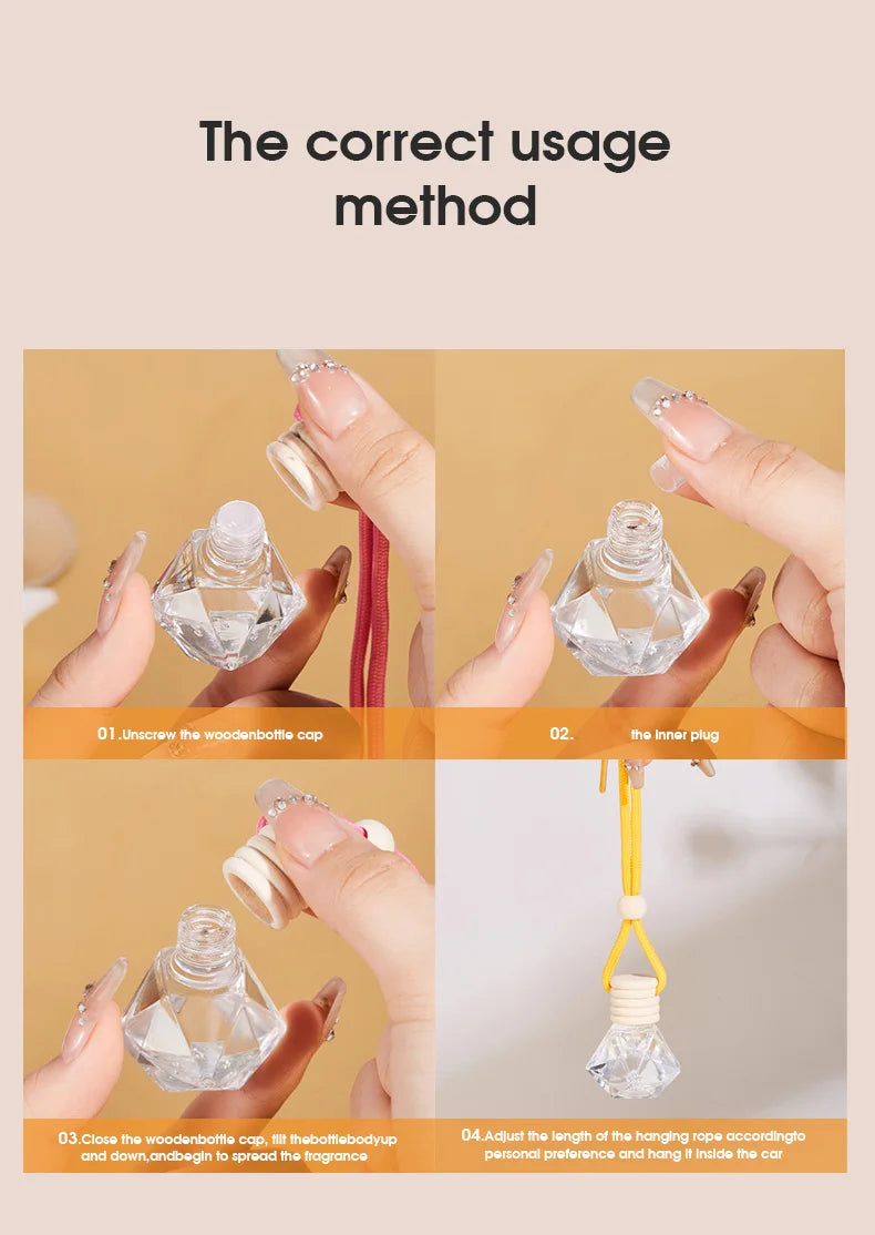 Natural car fragrance, fragrant all the way, long-lasting fragrance, evenly spread, car air freshener