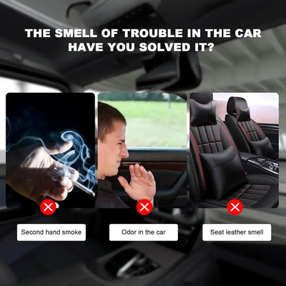 1PC Portable Kinetic Mini Car Air Freshener Solar Powered Double Ring Rotating Air Cleaner Perfume Fragrance Diffuser Decoration