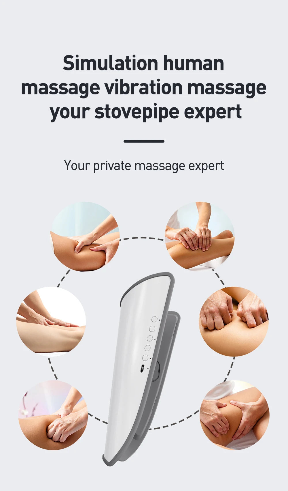 EMS Calf Massager Relieves Pain Constant Temperature Hot Pressure Vibration Massager Varicose Veins Relieves Fatigue