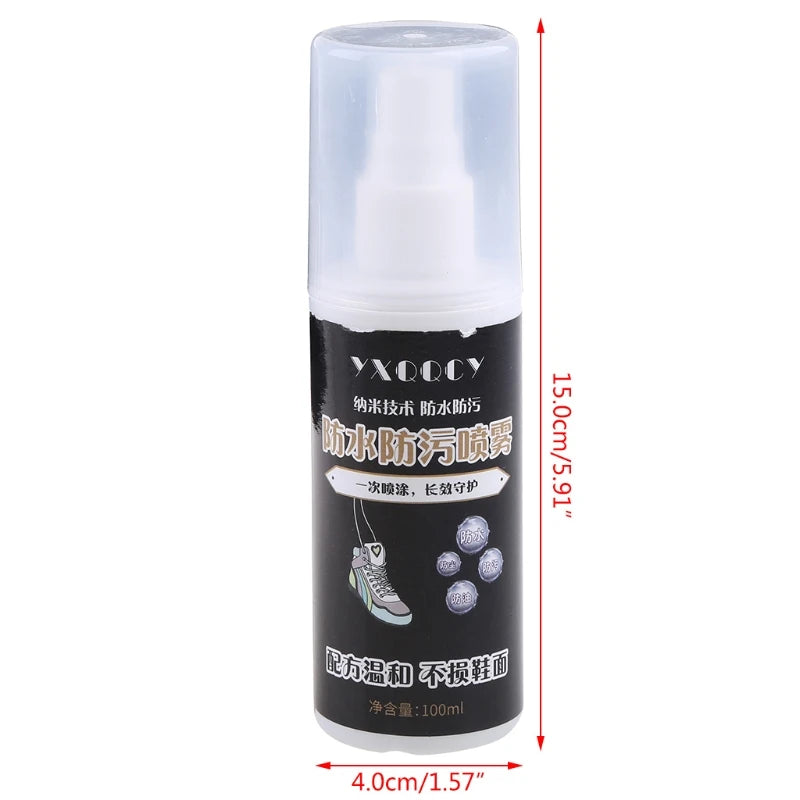 Water & Stain for Shoes 100ML Spray-Waterproof to Protect: White Sneakers,Suede,Leather,Mesh,Canvas More