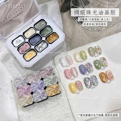 Nail Art Aurora Fairy Powder Cream Spring Summer For Professional Manicure Design Decorations Pigment Nail Texture Gel