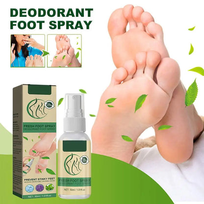 Fresh Foot Deodorant Spray Foot Spray Shoe Odor Remover For Sweaty Feet Natural Shoe Deodorizer And Foot Spray W5G1
