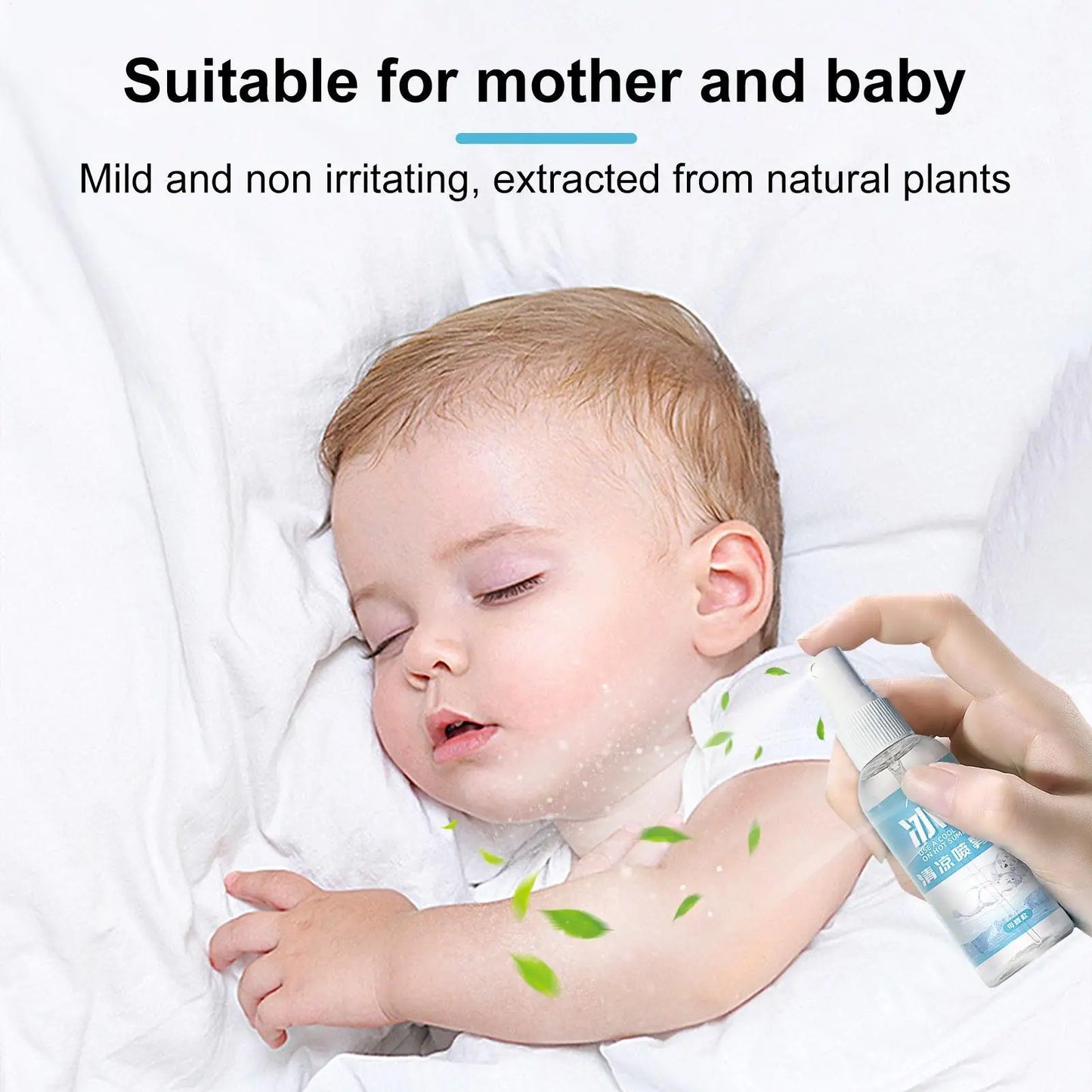 100ml Cooling Spray Refreshing Cool For Body Fine Mist Body Cooling Spray Safe Portable Instant Cooling Long Lasting Sprays